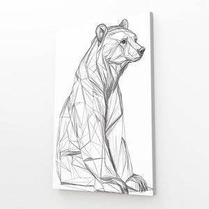 Minimalist Bear Wall Art