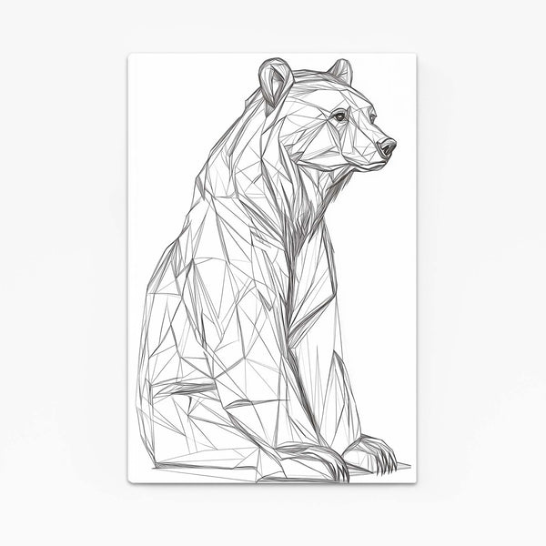 Minimalist Bear Wall Art