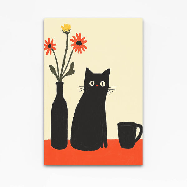 Minimalist Cat Art | MusaArtGallery™