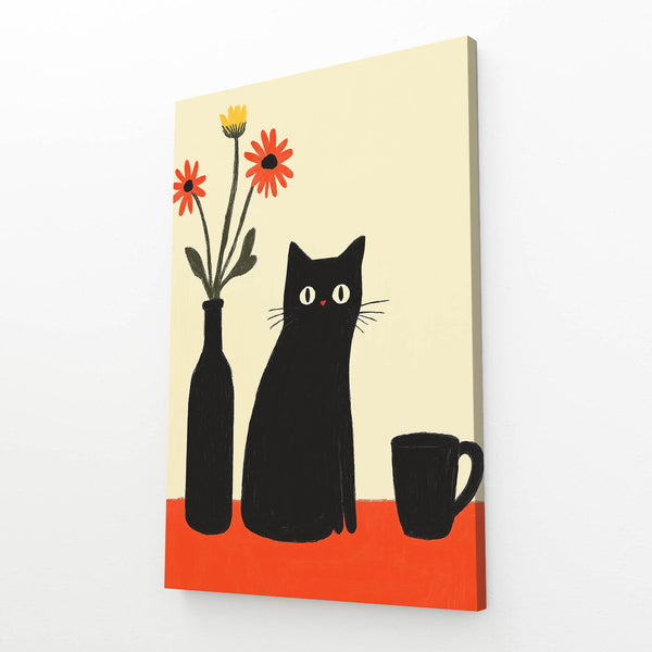 Minimalist Cat Art | MusaArtGallery™