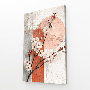 Minimalist Cherry Blossom Branch Wall Art