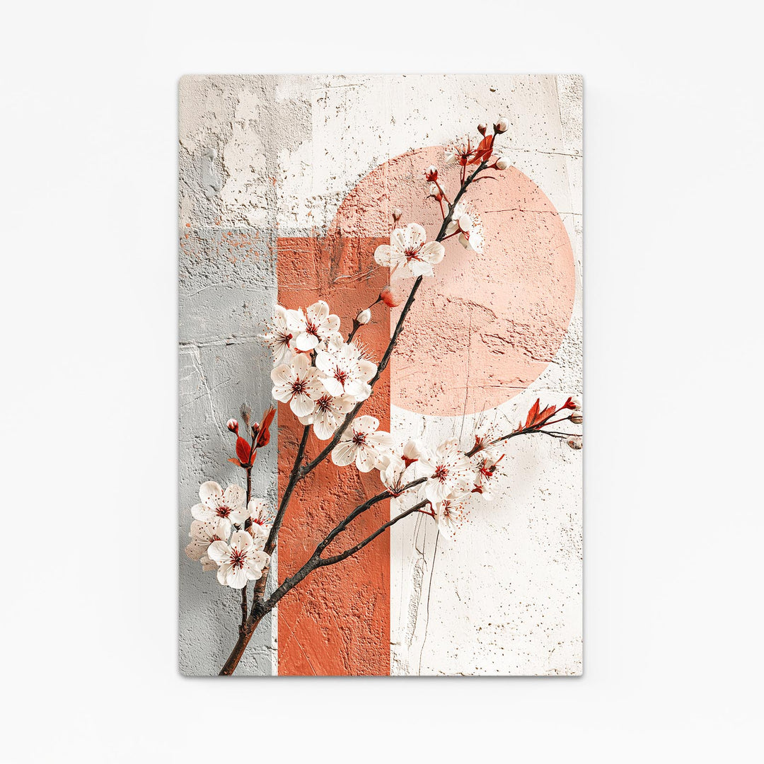 Minimalist Cherry Blossom Branch Wall Art