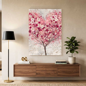 Minimalist Cherry Blossom Tree Art