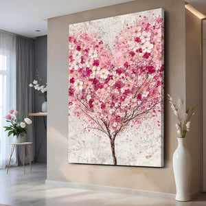 Minimalist Cherry Blossom Tree Art