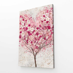 Minimalist Cherry Blossom Tree Art