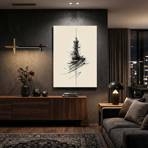 Minimalist Chess Line Art