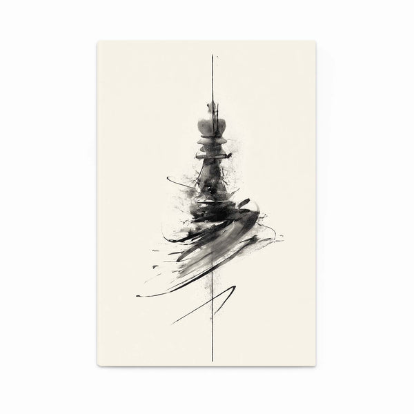 Minimalist Chess Line Art