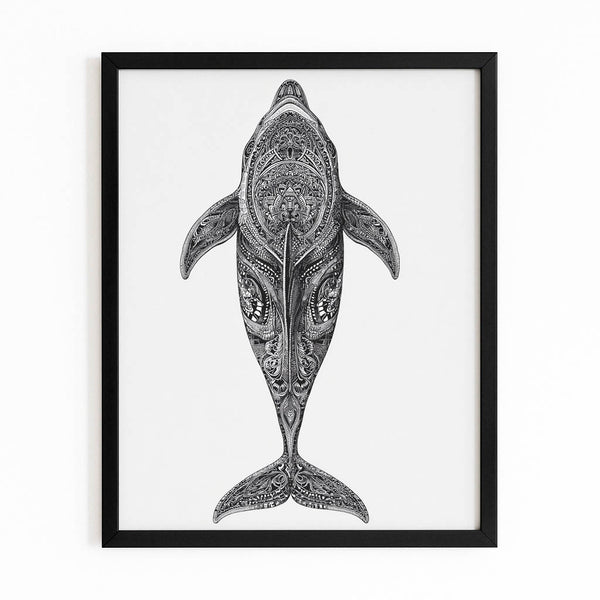 Minimalist Dolphin Wall Art