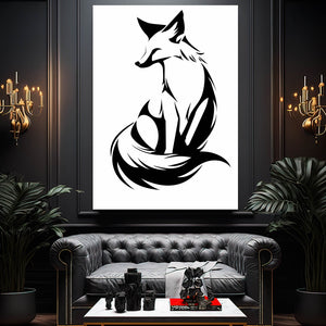 Minimalist Fox Canvas | MusaArtGallery™