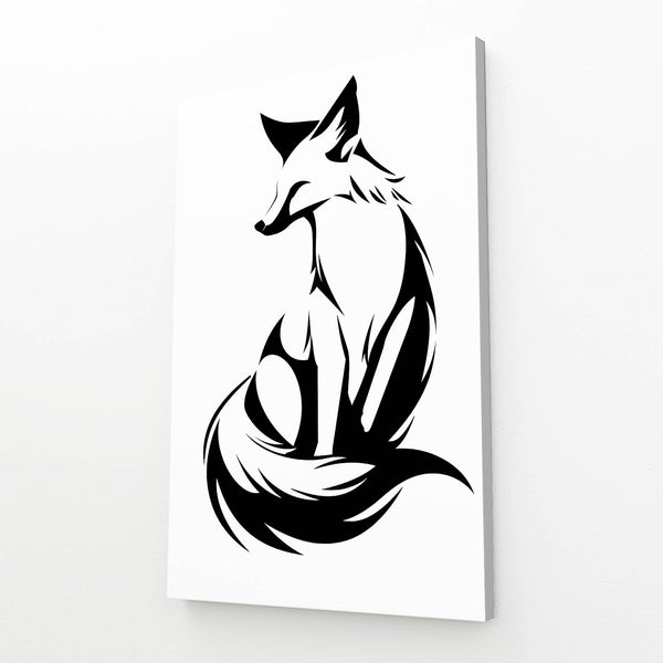 Minimalist Fox Canvas | MusaArtGallery™