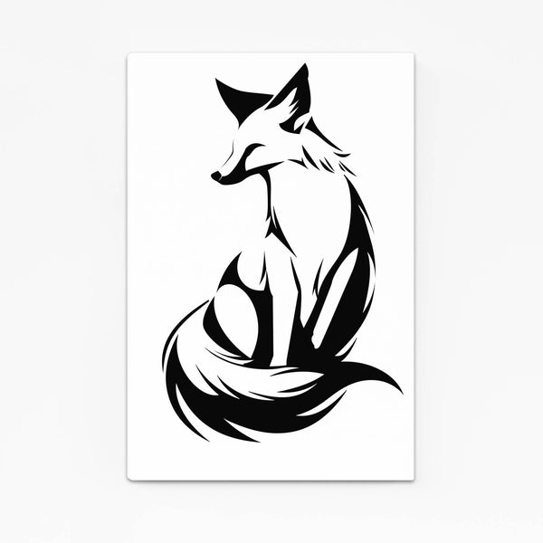 Minimalist Fox Canvas | MusaArtGallery™