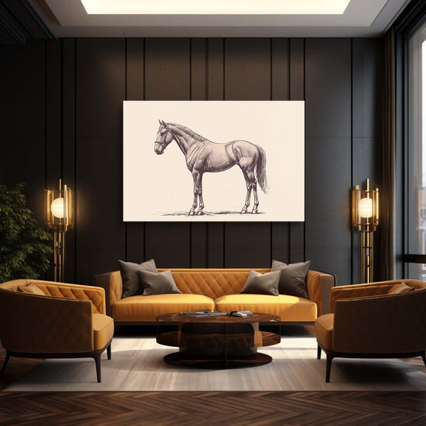 Minimalist Horse Wall Art