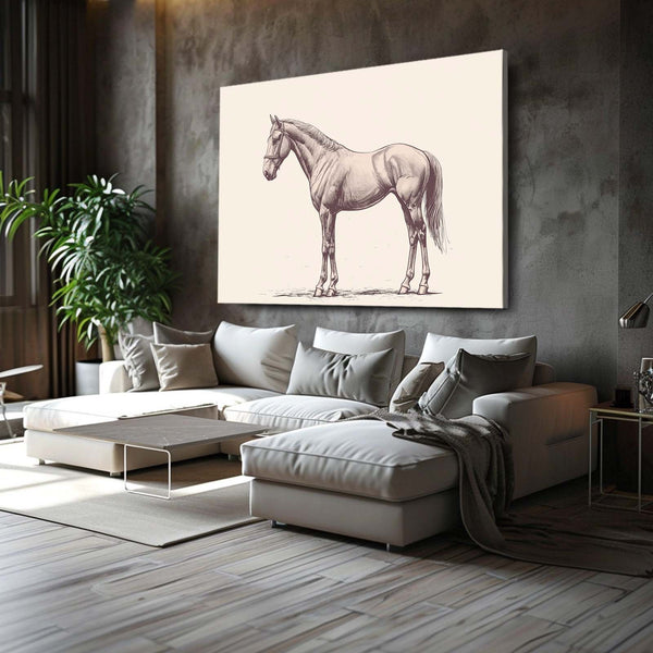 Minimalist Horse Wall Art