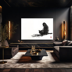 Minimalist Monkey Art