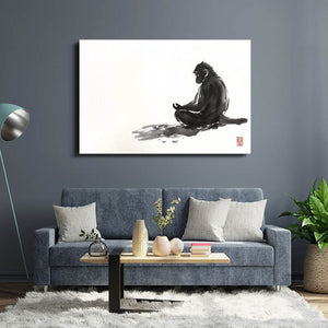 Minimalist Monkey Art