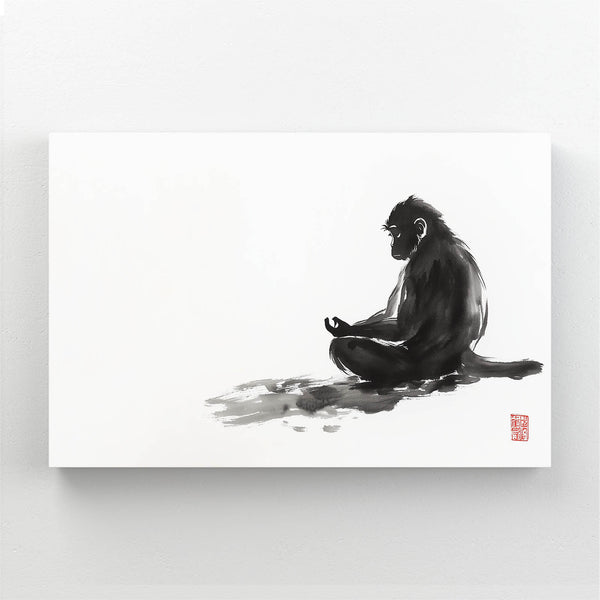 Minimalist Monkey Art