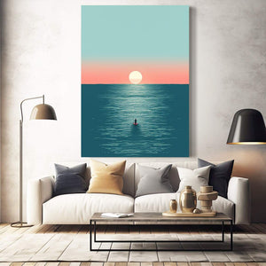 Minimalist Wall Art Blue | MusaArtGallery™
