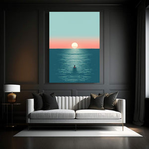 Minimalist Wall Art Blue | MusaArtGallery™