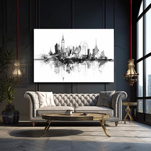 Minimalist Wall Art in Black and White | MusaArtGallery™