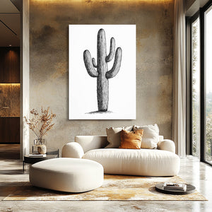 Minimalistic Cactus Wall Art