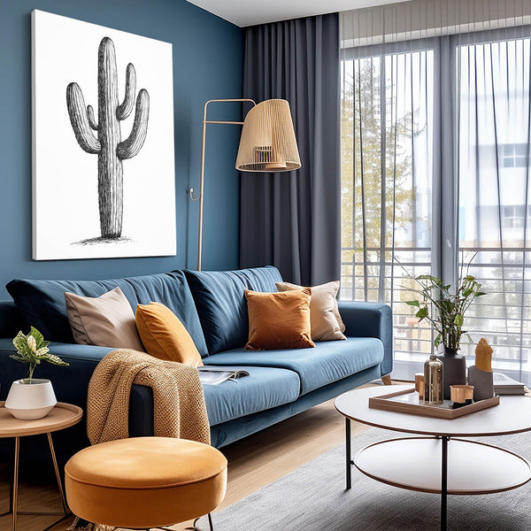Minimalistic Cactus Wall Art