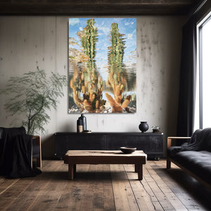 Mirror Cactus Art