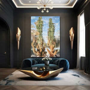 Mirror Cactus Art