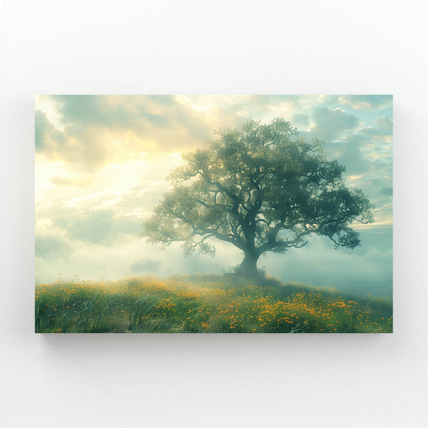 Misty Dawn Tree Art | MusaArtGallery™