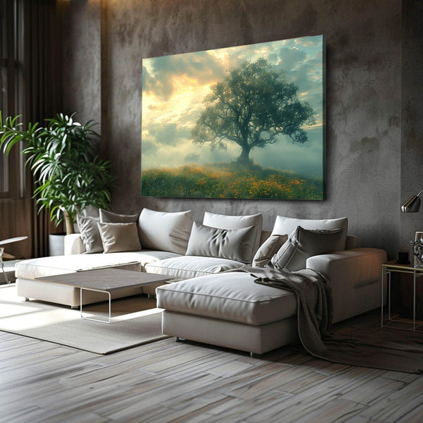 Misty Dawn Tree Art | MusaArtGallery™