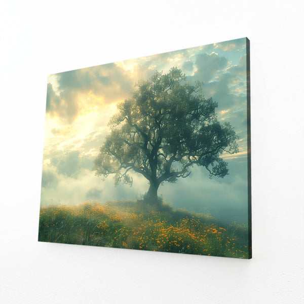 Misty Dawn Tree Art | MusaArtGallery™