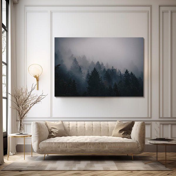 Misty Forest Tree Art | MusaArtGallery™