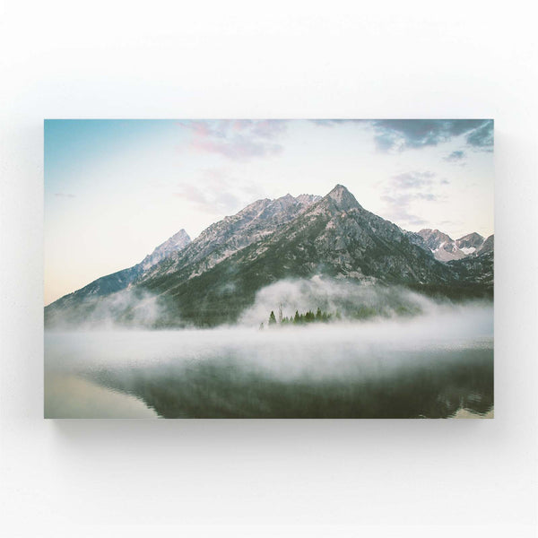 Misty Mountain Landscape Wall Art | MusaArtGallery™