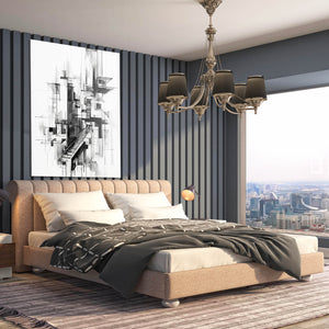 Modern Abstract Art Black and White | MusaArtGallery™