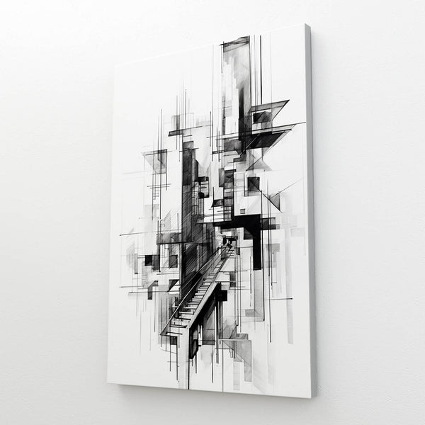 Modern Abstract Art Black and White | MusaArtGallery™
