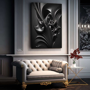 Modern Abstract Art Black | MusaArtGallery™ 