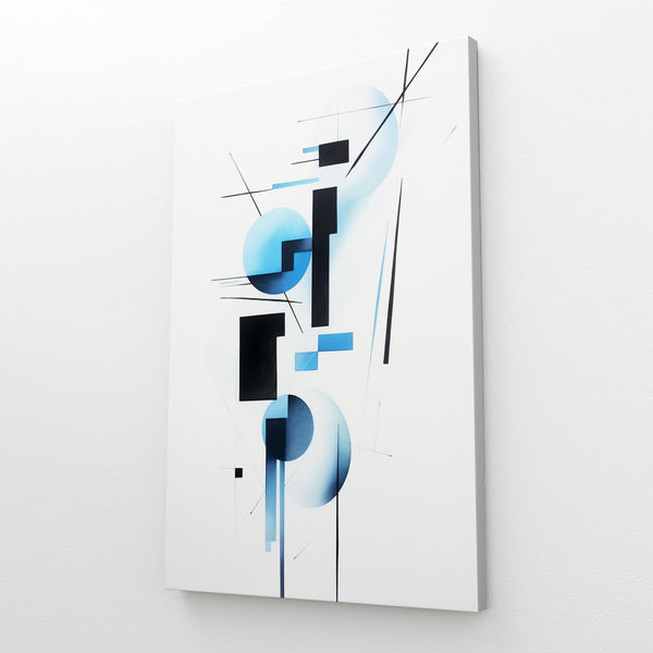Modern Abstract Blue and White Art | MusaArtGallery™