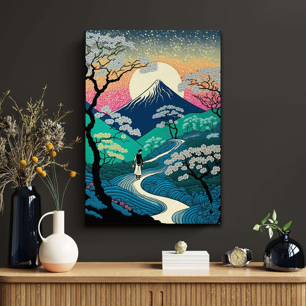 Modern Abstract Mountain Wall Art | MusaArtGallery™ 