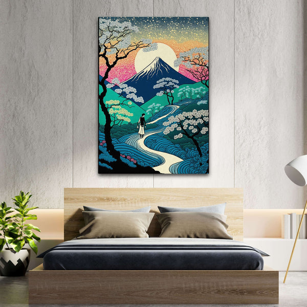 Modern Abstract Mountain Wall Art | MusaArtGallery™ 