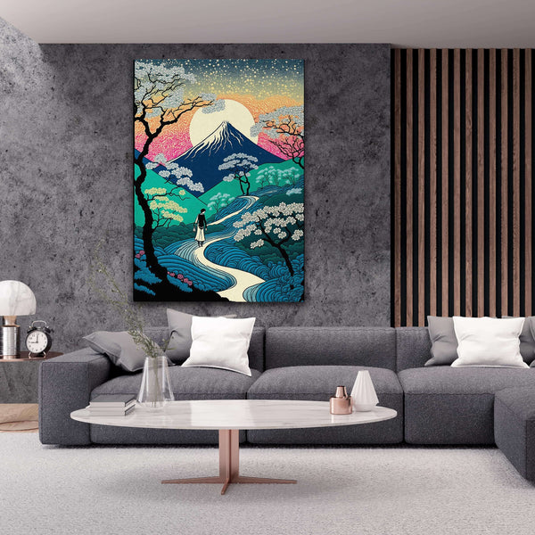 Modern Abstract Mountain Wall Art | MusaArtGallery™ 