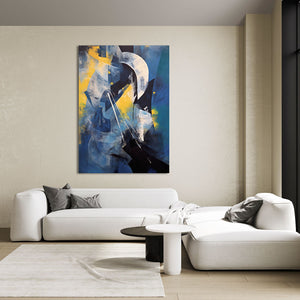 Modern Art Abstract Blue Canvas | MusaArtGallery™