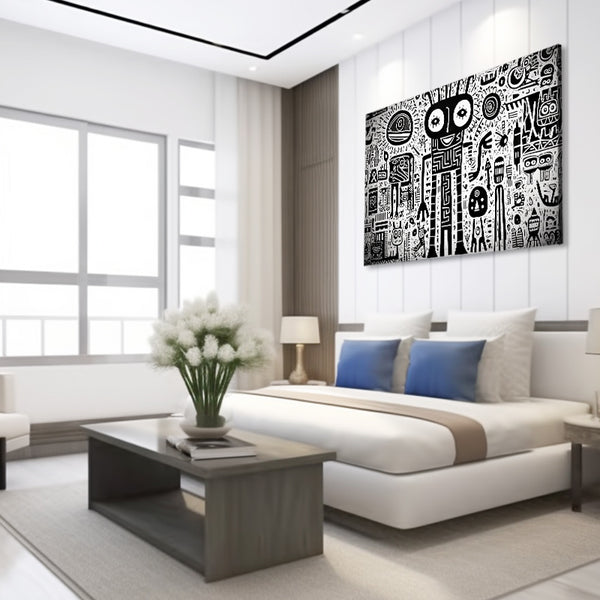 Modern Black and White Abstract Art | MusaArtGallery™