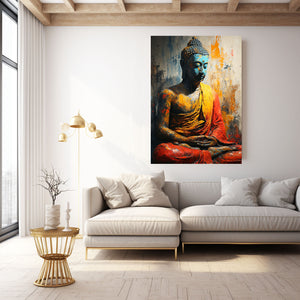 Modern Buddha Abstract Wall Art | MusaArtGallery™