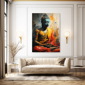 Modern Buddha Abstract Wall Art | MusaArtGallery™