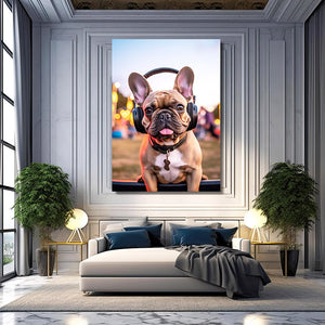 Modern Bulldog Wall Art Abstract | MusaArtGallery™