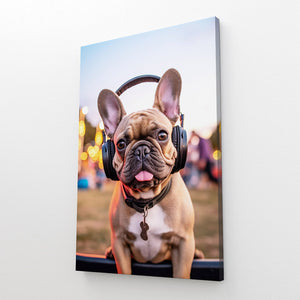 Modern Bulldog Wall Art Abstract | MusaArtGallery™