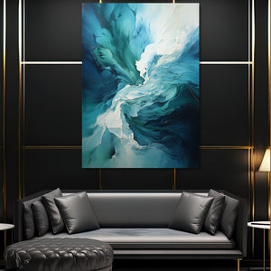 Modern Blue Abstract Art | MusaArtGallery™