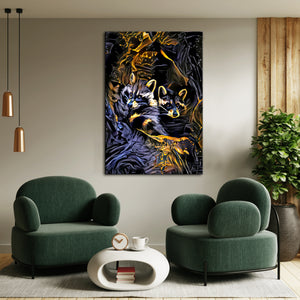 Raccoon Modern Wall Art | MusaArtGallery™