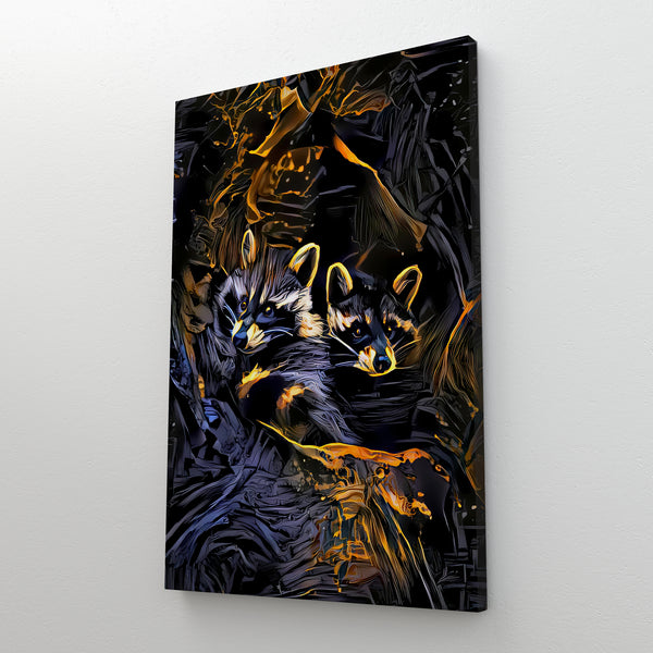 Raccoon Modern Wall Art | MusaArtGallery™