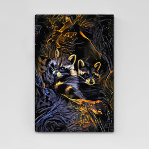 Raccoon Modern Wall Art | MusaArtGallery™
