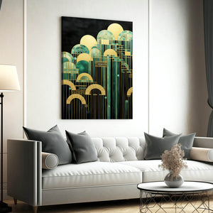 Modern Geometric Abstract Art Canvas | MusaArtGallery™
